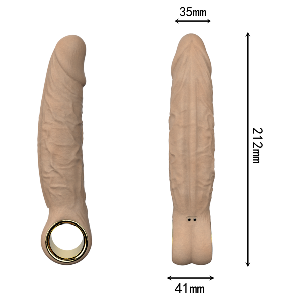 Ručné tlmiace vibračné dildo